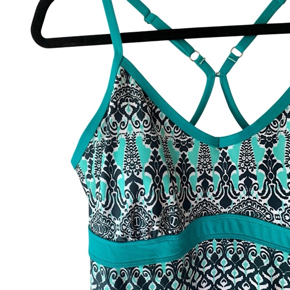 ATHLETA | NWOT SHOREBREAK RACERBACK ATHLETIC SWIM DRESS BOMBAY PAISLEY - Picture 3 of 11